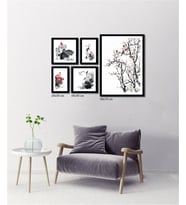 Çerçeveli Doku Efektli Tablo Seti 110x70 cm