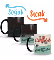 Coffee Always Fresh, Always Sihirli Kupa Bardak Porselen