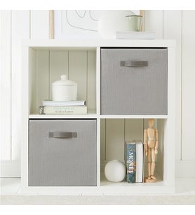 Ocean Home Textile 2'li Gri Renk Jüt Kutu Set 33x30x33 cm