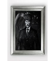 Gümüş Çerçeveli Atatürk Tablo cv1206