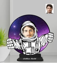 Kişiye Özel Astronot Erkek Ahşap Biblo-3