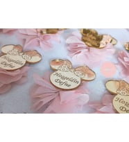 Kişiye Özel Pleksi Bebek Magnet Hatıra (Altın)
