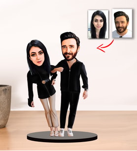Kisiye Özel Karikatür Çift, Sevgili, Nişanlı Biblo -M2