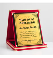 PLAKET - LOGOLU PLAKET - YILIN EN İYİ ÖĞRETMENİ