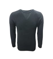 Ce-Ce 3733 Erkek Basic Sıfır Yaka Triko Kazak - Siyah (Siyah)