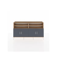 Arges Konsol 6 Raflı 4 Kapaklı 176x30x99 Çam-Antrasit/Aytaşı