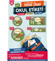 Okul Etiketi Toy Story Kalem Defter Etiketi Özel İsim Yazılabilen Etiket Seti - İsim Etiketi-T576-OE82