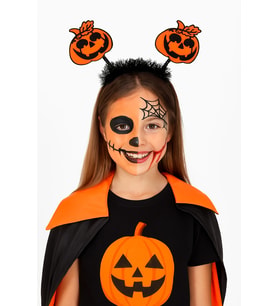 Halloween Cadılar Bayramı Bal Kabağı Simli Taç