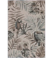 Eliana Home Baskılı, Yıkanabilir Kaymaz Taban Salon Halısı LNA1472 100x150 cm (Bej)