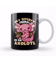 Cute & Funny My Spirit Animal Is An Axolotl Animal Kupa Bardak Porselen