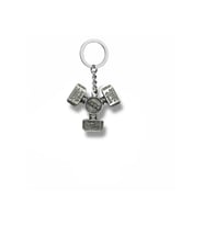 Thor 3’lü Çekiç Figürlü Anahtarlık – Mitolojik Zamak Metal Unisex Aksesuar