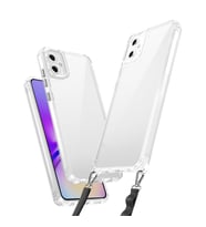 Lexroo Galaxy A06 Kılıf Airbagli Takılabilir Askı Aparatlı Snap Silikon Kılıf - Şeffaf