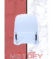 SPACY ALPHA YBR 125 CBF 150 FİZY SCOOTER UNİVERSAL MOTOSİKLET ÖN SİPER CAMI (UZUN MODEL) 48,5 X 52 CM