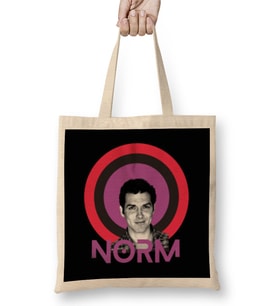 Norm Macdonald Retro Rainbow Bez Çanta Uzun Saplı