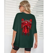 Unisex My Regilion Tasarım Basklı Tshirt (Yeşil)