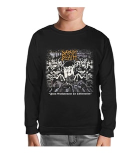 Napalm Death - From Enslavement Siyah Çocuk Sweatshirt