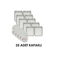 Paşabahçe 425 cc Cam Kavanoz Kapaklı 25 Li Paket Konserve (Şeffaf)