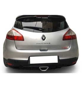 Renault Megane 3 Coupe RS Egzoz Görünümlü Difüzör (Plastik) (Standart)