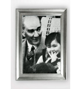 Gümüş Çerçeveli Atatürk Tablo a221