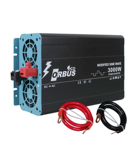 Ayt Orbus Mse3000w 12 Volt 220 Volt Dönüştürücü İnverter Modified Sinüs 2 Prizli İnverter