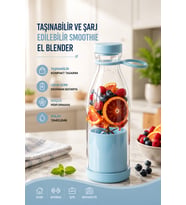 380 ml USB Şarjlı Meyve Karıştırıcı Kolay Temizlenebilir Blender