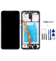 Tkgz Mate 20 Lite Uyumlu Lcd Ekran Dokunmatik Servis Lcd ÇITALI MAVİ + TAMİR SETİ