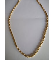 Burgu Tasarımlı Altın Kaplama Gold Renk Zincir 