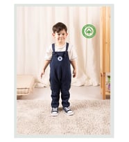 Erkek Bebek Salopet ve Tişört Takım Lacivert