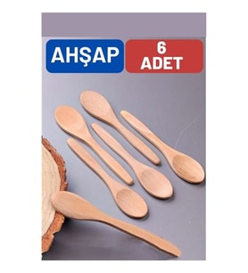 Ahşap Baharat Kaşığı Barnhard Design 6 ADET