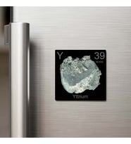 Yttrium (İtriyum) Elementi – Buzdolap Magneti – 9x9 cm
