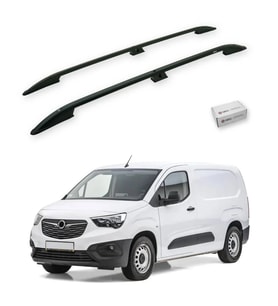 Turtle Opel Combo E 2019-2025 / Kısa Şasi Tavan Çıtası Crown Siyah