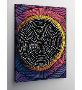 Kanvas Tablo Spiral Enerji Sanat Çalışması