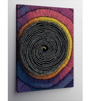 Kanvas Tablo Spiral Enerji Sanat Çalışması