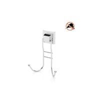 Tekno Tel EF-236 Yapışkanlı Banyo 2 li Askı Bornozluk Krom