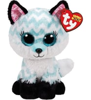 Ty Beanie Boo Atlas Aqua Chevron Peluş Tilki 15 cm (Beyaz)