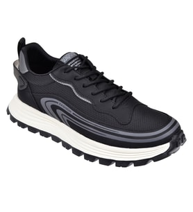 Voyager Bağcıklı Anorak Erkek Spor Ayakkabı Sneaker VOY-274 SİYAH