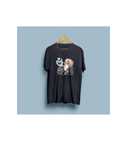 Oversize Freud Kalp Tasarım Unisex T-shirt (Siyah)