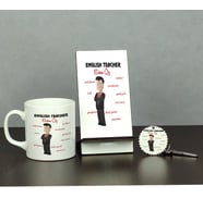 English Teacher Üçlü Set (Kupa + Telefon Standı + Anahtarlık) 006