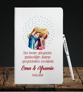Sevgililer Gününe Özel Defter Kalem Seti 26