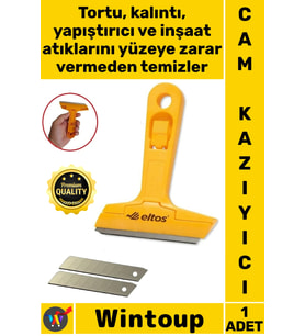 #CamKazıyıcı 100 Mm Boya Sökücü Çok Amaçlı Profesyonel Cam Kazıma Bıçağı 2 Adet Yedek Bıçak Hediyeli