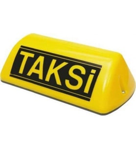 Taksi Levhası Işıklı Mıknatıslı Karayolları Kanunlarına Uyumlu