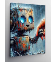 Kanvas Tablo Küçük Robot