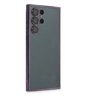Galaxy S22 Kılıf Lensli Silikon - Mor