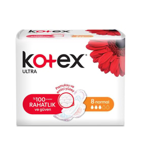 Kotex Ultra Hijyenik Ped Normal 8'li