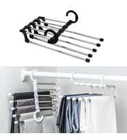 Hareketli Dolap İçi Pantolon Kravat Şal Askı Sistemi Düzenleyici Katmanlı Askılık Organizer (5343)