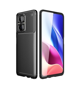 Poco M5 Kılıf Auto Focus Karbon Kapak - Siyah