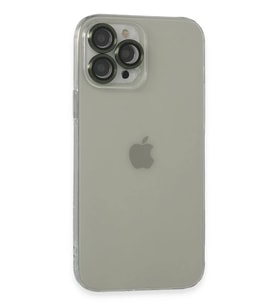 Newface Apple iPhone 13 Pro Max Kılıf Luko Lens Silikon - Yeşil