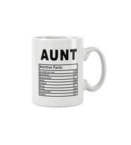 Aunt Nutrition Facts Teyze Hala Hediye Baskılı Kupa Bardak
