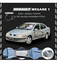 Renault Megane 1 Oto Araç Kapı Koruma Fitili 5metre Parlak Gri Renk