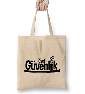 Özel Güvenlik Bez Çanta Uzun Saplı